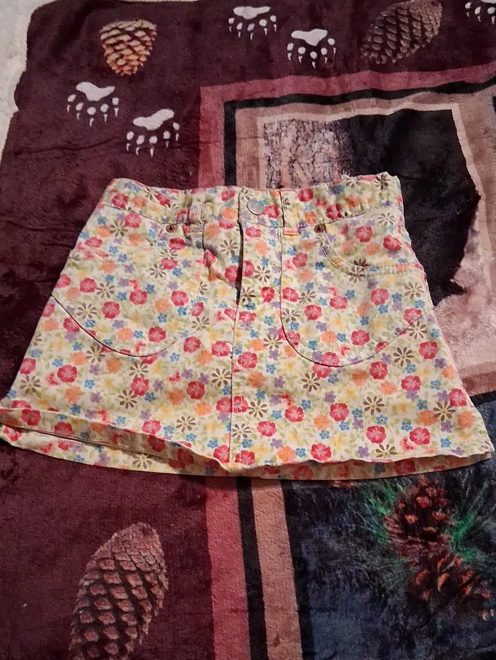 The Children's Place Floral Mini Skirt - Yellow, Pink, Blue
